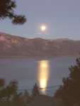Full moonrise over Lake Tahoe.