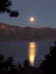 Full moonrise over Lake Tahoe.